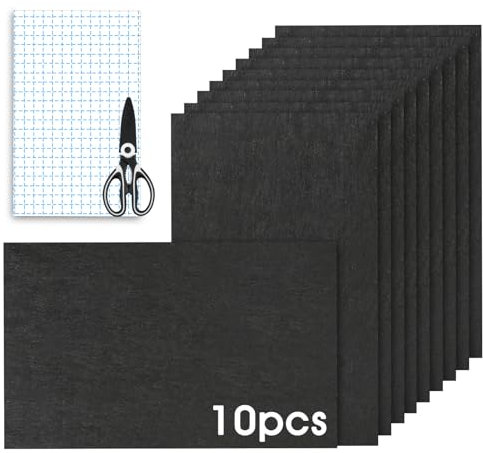 URHRHU Filzgleiter selbstklebend zum Zuschneiden 10 Stück 20 x 15cm Filz Selbstklebend Klebriger Filz Mehrzweckklebstoff 4mm Dick Filzstoff Filzgleiter für Stühle Möbel Fußboden Stuhlbein