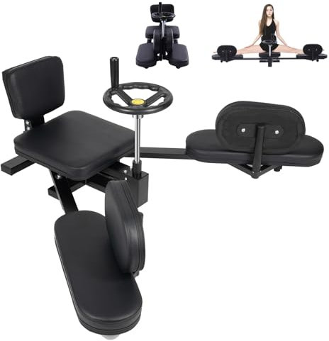 Prensa de piernas con respaldo ajustable y acolchado, entrenador de piernas de 180°, aparato de entrenamiento de espagueado para yoga, hasta 100 kg