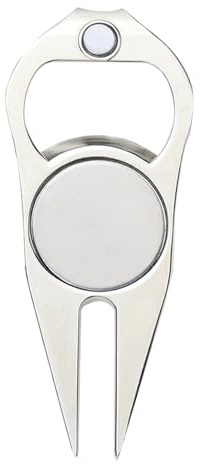 Alicates multifuncionales - Tenedor de reparación verde de metal premium profesional Marcador de bola magnética Abrebotellas para accesorios de pista Fairway Clip de bolsillo Aluminio resistente