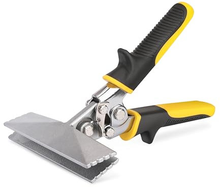 HURRICANE Costurera manual de chapa de metal de mandíbula recta de 6 pulgadas, herramienta dobladora para aplanar y doblar, alicates con mango ergonómico TyreGrip