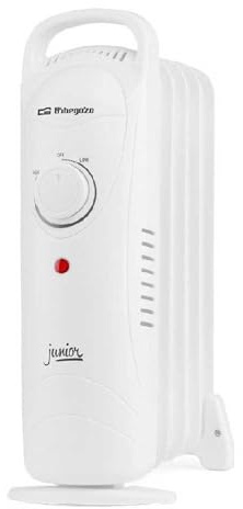 Orbegozo RO 720 - Radiador de aceite Junior, Protección Sobrecalentamiento, Silencioso, Asa de transporte, 700 W