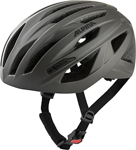 Alpina Path - Sicherer, Leichter & Optimal Belüfteter Fahrradhelm Mit Fliegennetz Für Erwachsene, Coffee-Grey matt, 51-56 cm