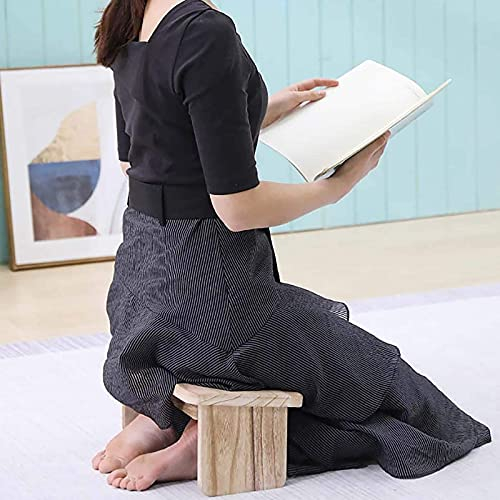 JYCCH Faltbare Meditationsbank, zeitgenössischer Gebetshocker, Yogahocker, kniende Meditationsbank für Tiefe Meditation, stark für Meditationen, Gebet und Kinder, B-40 * 20 * 16 cm