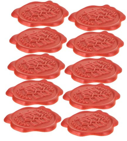 DIYEAH 10stücke Selbstklebende Wachssiegel Aufkleber Für Hochzeitseinladungen Dekorative Umschlagsticker Mit Retro Design Für Feste Und Besondere Anlässe