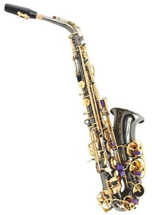 Professionell Saxofon Altsaxofon I Mässing Svart Förnicklad Förgyllda Klaviaturklaviatur I Ess Dur Med Fodral