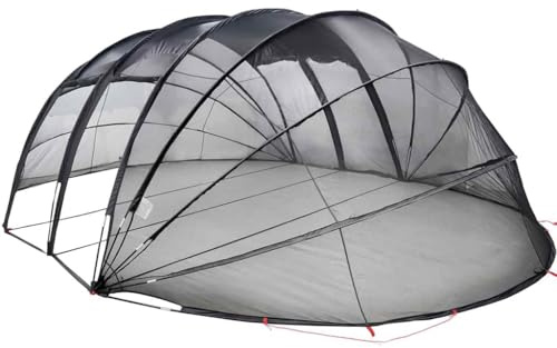 vidaXL Dôme de Tente de Piscine Transparent 640 x 432 x 205 cm, Tente Waterproof pour Le Jardin et terrasse, Protection Piscine, abri Facile à Installer, Anti-Vent été