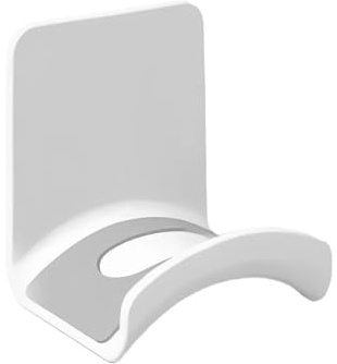 Daleweo Headphone Mount Hanger Holder – Strong Adhesive Headset Hook Stand for Gaming Headphones & Controllers, Universal Storage Solution (White)
