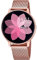 Lotus Smartime Digital Damen Armbanduhr aus Edelstahl mit Milanaise-Armband in der Farbe Roségold 43 mm
