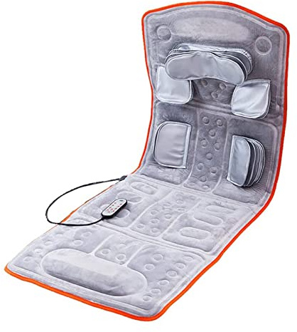 Colchoneta de masaje con calefacción para todo el cuerpo, colchón, terapia de calor multifuncional, almohadilla de masaje eléctrica Shiatsu, masajeador de espalda y cuello, cojín para cama, masaj