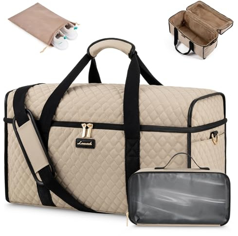 LOVEVOOK Resväska för Kvinnor, Stor öppningsväska Weekender Handbagage Bag Stor Reseväska, Vattentät Sjukhusväska Birth Hospital Bag Sportväska för Flygresor Sport Gym