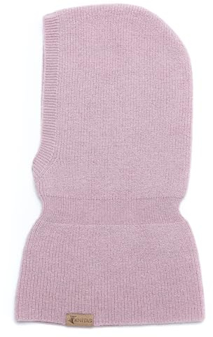 KNITAS Gorro de una Sola Capa Tejido en Lana Merina y Cachemira (-5+10°C) para niños pequeños I Pasamontañas súper Suave I Gorro de Primavera, otoño para niños en Beige, Rosa, Gris, Fucsia y Negro