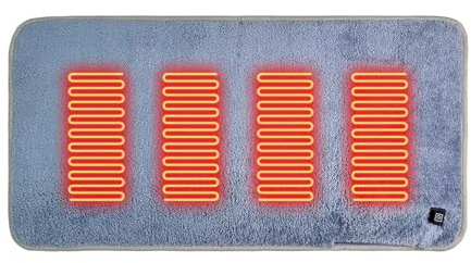 Cuscino riscaldato – Alimentato tramite USB, portatile, per il calore, tessuto morbido con livelli di riscaldamento regolabili, sedile leggero da stadio, tappetino per viaggi, ufficio, casa, esterni
