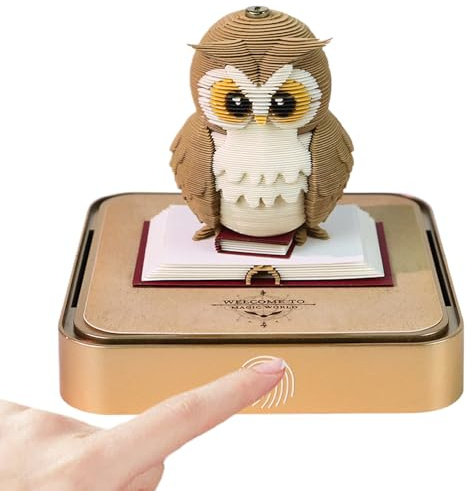 Timepiece Calendar 2026,Aesthetic Bookmark 2026,Tear Away 3D Calendar Sculpture - for Boys Girls Students Teachers Adults Bookshelf Bedside Library Coffee Table