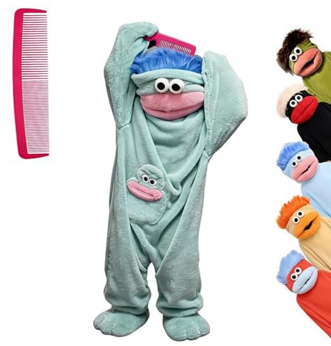 Mono De Monstruo para Unisex Adultos Cosplay Animal Onesie Pijamas con Peine Felpa Ultra Suave con Capucha Cálido Y Suave Ropa Dormir Pijama Divertido Una Pieza para Halloween Carnaval