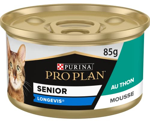PURINA PRO PLAN | Senior | Longevis | Thunfischschaum | Katze Lunchbox 85 g | 24 Stück