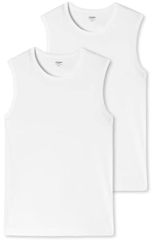 Uncover by Schiesser - Unterhemd/Tanktop - 2er Pack (L Weiß)