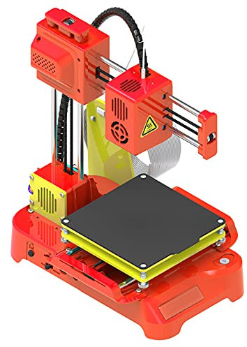 Jadeshay 3D Printer, K1 3D Drucker für Kinder und Anfänger, 3D Druckmaschinen Mini Desktop Kit mit PLA-Filament Magnetische Wechselplatte USB-Kabel TF-Kartengröße 100 * 100 * 100 mm(EU Plug)