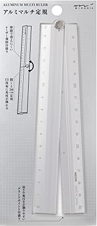 ドリ(MIDORI) Aluminium multilinjal, 11,8 tum, silver A, vikbar, 30 cm