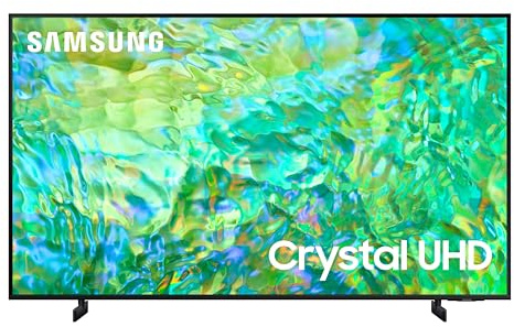 Samsung TV UE50CU8070UXZT Crystal UHD 4K, Smart TV 50 Processore Crystal 4K, HDR, Adaptive Sound, AirSlim Design, Integrato con Bixby e Alexa compatibile con Google Assistant, Black 2023