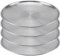 YIXNSW 4 Stück Pizzablech Edelstahl Pizzablech Rund 26 cm Pizzaform Edelstahl Pizzapfanne zum Backen im Ofen, Geeignet für Camping, Outdoor Veranstaltungen, Picknicks, Familientreffen