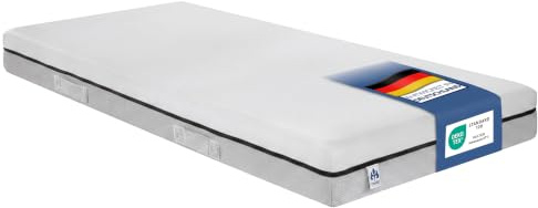 Irisette Smart 2-i-1 Duo kallskumsmadrass 7-zoner 90x190 cm, H3/H4, Stiftung Warentest 1,9 (02/2024), Oeko-Tex, tysk kvalitetsstandard