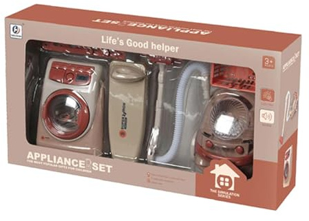 harayaa Jouets D'électroménager pour Développer La Motricité Fine - Surface Lisse - Jeu de Rôle - Appareil Ménager pour Enfants de 3 Ans et Plus - Fêtes D, StyleC