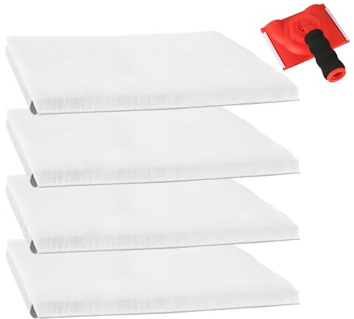 Lot de 4 tampons de rechange pour bordure de peinture, outil de peinture pour murs, tampons de peinture pour peinture murale, tampons de peinture pour plafond, coin peintre, bordure