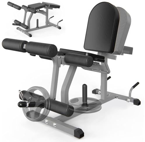 Z ZHICHI 2-in-1 Adjustable Leg Extension and Curl Machine, Easy Transition, Home Gym Leg Machine, Weight Capacity 660LBS
