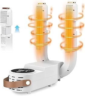 Sèche-Chaussures Électrique avec Minuterie, Air Chaud et Lumière UV – Désodorisant Antibactérien Idéal pour Chaussures de Ski, Crampons, Gants et Bottes – Compact et Portable