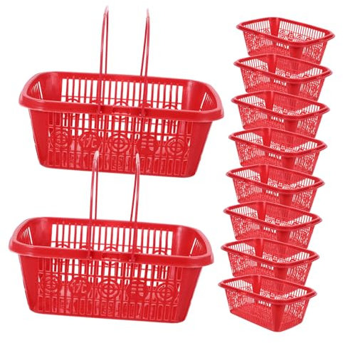UKCOCO 10pièces Lot De Paniers De Plastique Mini Paniers Pour Fruits Légumes Et Articles Divers Et Portables