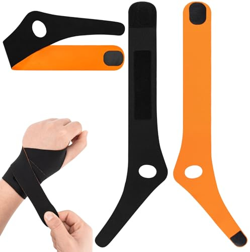 Verstellbare Handgelenk Bandagen, Handgelenkstütze mit Daumenöffnung, Handgelenkbandage Mit Klettverschluss Wrist Wrap Dünne Handgelenkschoner für Sehnenentzündung, Arthritis, Karpaltunnel (Links)