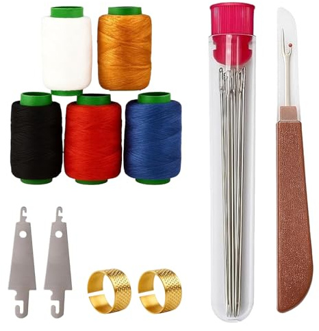 Kit de Couture Portable 41 Pièces – Aiguilles en Acier Inoxydable, Aiguilles Machine à Coudre, Enfile-Aiguille & Fil, Set Complet pour Réparations & Loisirs Créatifs
