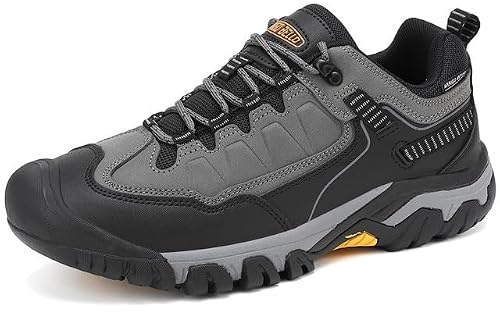 ARRIGO BELLO Zapatillas Trekking Hombre Senderismo Montaña Zapatos EU 41-46（A Gris,Talla 41