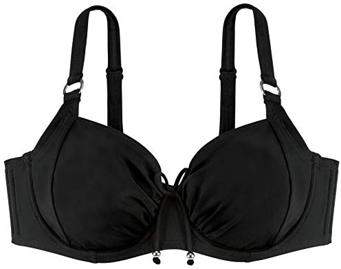 DORINA Fiji Bandeau bikini för kvinnor, Svart (svart V00), 70B