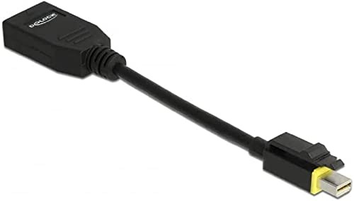 DeLOCK Mini DisplayPort 1.4 till DisplayPort-adapter med spärrfunktion 8K 60 Hz