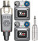 Xvive U4R2 Wireless in-Ear Monitor System 1 trasmettitore e 2 ricevitore Beltpack IEM personale per lo studio, prove di gruppo, performance dal vivo, registrazione con telecamera