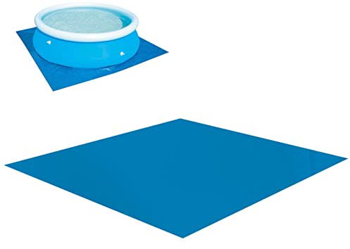 Stronrive 2.5×2.5 m Pool Bodenplane Faltbarer Pool Schwimmbecken Matte Wasserdichtes Bodenschutzplane Quadratische Pool Bodentuch Reißfest Bodenplane Für Aufstellpool Pool Schutzfolie