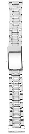 Correa de reloj para mujer, correa de reloj de metal de acero inoxidable con liberación rápida, ligera, universal para hombres mujeres, cierre insertado, 18 mm