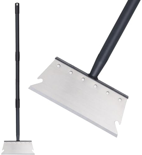 Garden Cleaning Shovel, Snow Shovel, Ice Scraper, 59 Inch Adjustable Handle Heavy Duty Garden Shovel Multifunctional Cleaning Shovel, for Lawn Edging, Scraping, Weed and Ice Removal