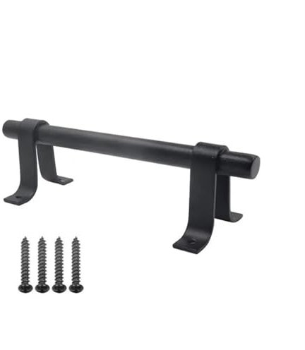 LYHYDMA maniglia porta Maniglia for porta da fienile portatile liscia satinata lucidata universale di ricambio for porte da garage resistenti maniglie ferramenta