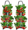 2 PCS Sacs de Plantation pour Fraises avec 8 Poches, Sac de Culture en PE Résistant et Respirant avec Poignées, Idéal pour Cultiver des Herbes, des Fleurs, des Légumes, à l'intérieur et à l'extérieur