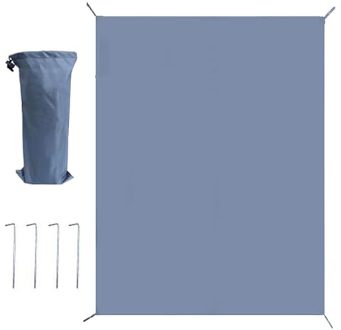 Tappeto per tenda da campeggio, impermeabile, tappeto da campeggio e tenda, ad asciugatura rapida, con borsa portaoggetti per terrazza pic-nic, giardino, all'aperto