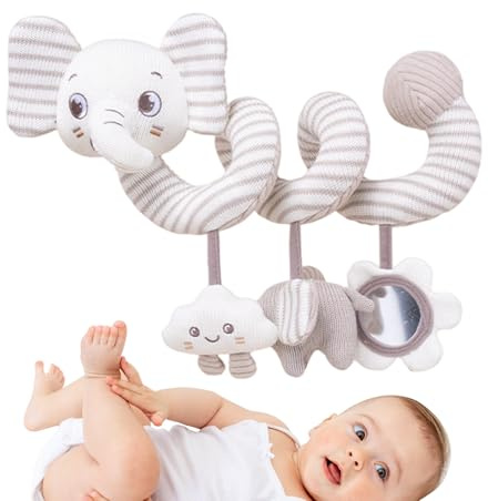 Genérico Juguetes para Silla de Coche | Juguetes Sensoriales para Bebés - Accesorios para Cochecito de Animales para Cuna Viaje Exterior Vacaciones Parque