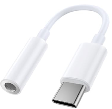 Typ ljudkonverterare - 3,5 mm hörlursadapter, USB-kontakt, brusreduceringschip, Hi-Fi-ljudöverföring, S | Kompatibel med smartphone surfplatta PC musikinspelning