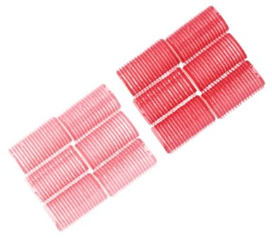 VILLCASE Bigoudis Couleur Aléatoire Lot de 12 en Plastique Légers Outil de Coiffure Adaptés Cheveux Secs et Humides pour Boucles Naturelles sans Chaleur pour Femmes et Filles