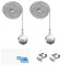 Kare & Kind Crystal Ball Ceiling Fan and Light Pull Chains - 2X Crystal Ball Pull Chains Set - Elegant Crystal Ball with 1M Pull Chain - for Ceiling Fans and Light - Pull Extenders - Home Use, Gift
