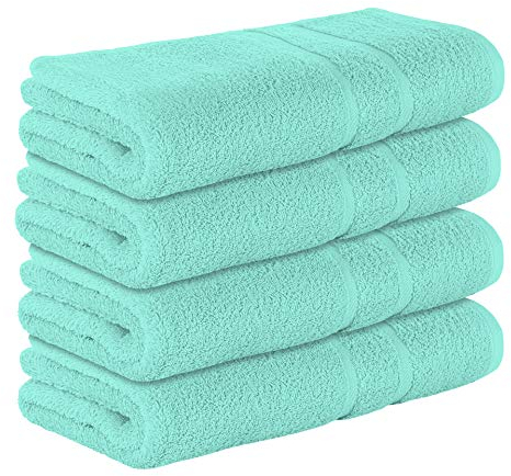 StickandShine 4er SET Premium Frottee Duschtuch 70x140 cm in mint in 500g/m² aus 100% Baumwolle