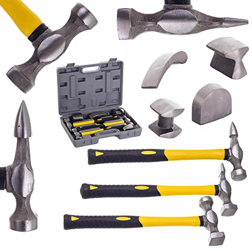 Juego de herramientas para desabollar (martillo y yunque)