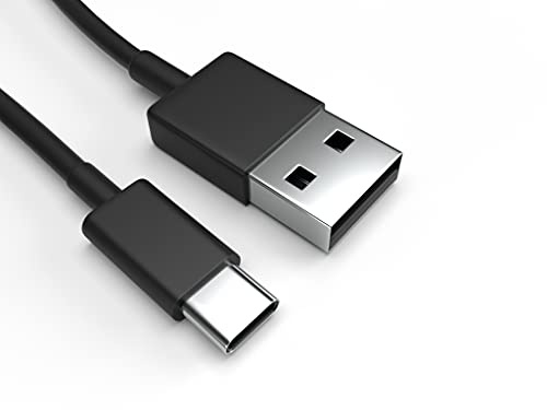 USB-C Ladekabel für Samsung Galaxy A21s 2020 Schwarz 1 m Handy Schnellladekabel Datenkabel