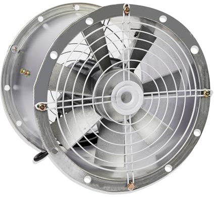 Powerstar Powerful Commercial Axial Metal Canopy Extractor Exhaust Duct Fan 12 16 18 20 inches Kitchens, Warehouses, Greenhouses, Hotels and All Commercial Places (12 Inches 300mm)
